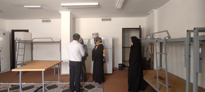 The visit of the director of international affairs of the university to Masoumeh and Reyhaneh dormitories